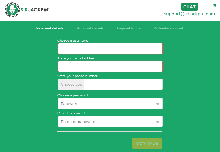 Sir Jackpot Casino - Get a $660 NZ Bonus | CasinoWatch 5 sir jackpot registration process