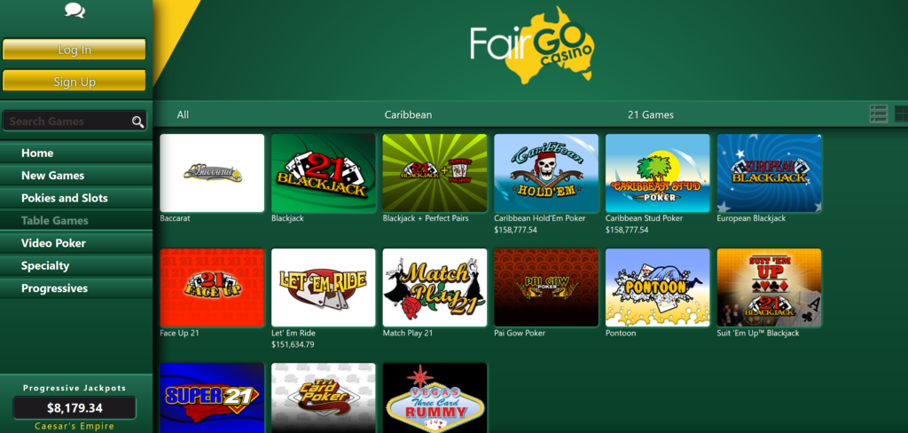 Screenshot 1574 Fair Go Casino