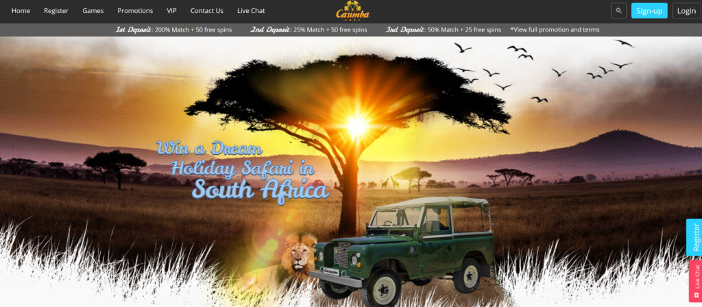 Casimba Casino Review - NZD $6500 Bonus | CasinoWatch 3 Safari Promo Casimba Casino Review