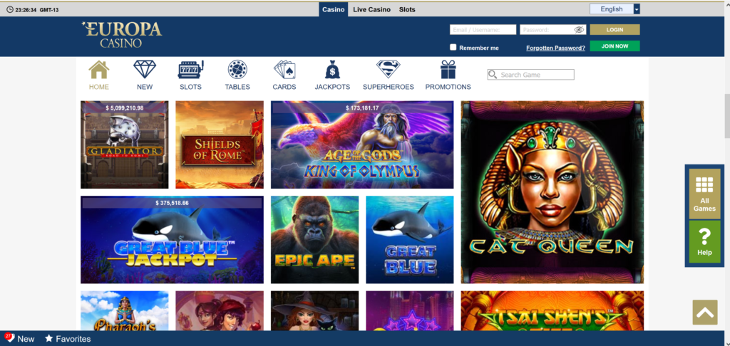 Europa Casino NZ - Play with $2,400 Bonus ׀ CasinoWatch 2 bonus offer