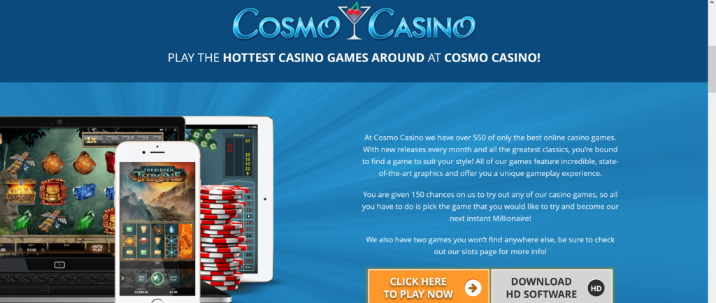 Cosmo Casino Review NZ – 150 Chances to Win ׀ CasinoWatch 3 cosmo casino mobile