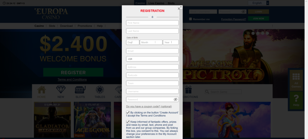 europa casino auszahlung bonus