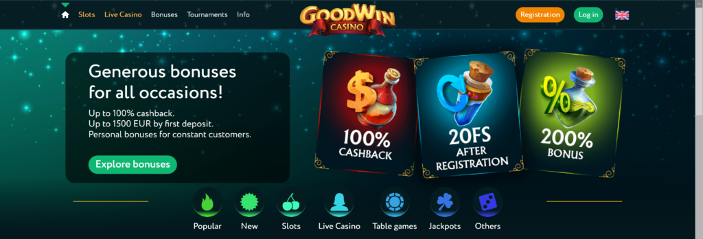 goodwin casino bonus