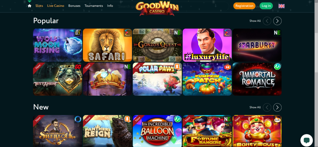 Goodwin Casino - Get 20 Free Spins No Deposit ׀ CasinoWatch 2 pokies
