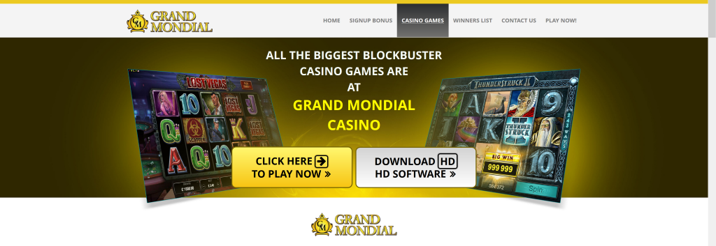 Grand Mondial Casino Mobile