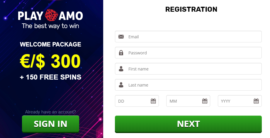 PlayAmo Casino NZ – Claim 100 Free Spins | CasinoWatch 11 playamo sign up