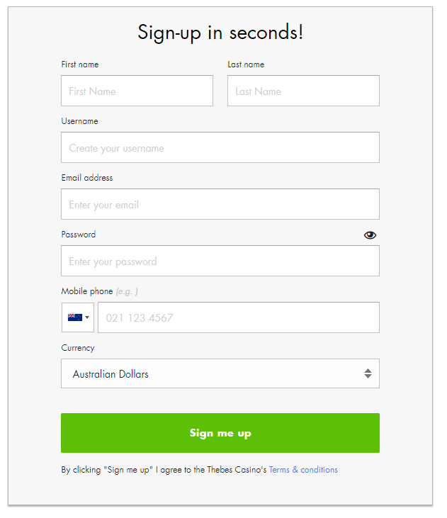 casino registration process