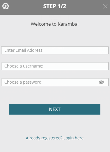 karamba registration process